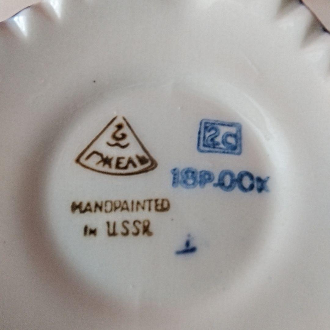 美品◆旧ソ連製◆グジェリ陶器 サモワール 置物 ヴィンテージ ハンドペイント