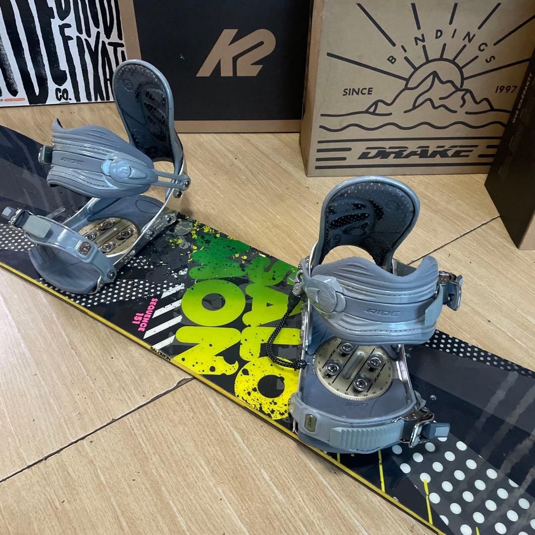 SALOMON×RIDE　サロモン　スノーボードセット　ライドバインディング付き