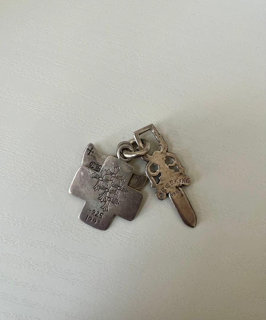 クロムハーツ　スリートリンケッツ　3トリンケッツ　ネックレス　トップ