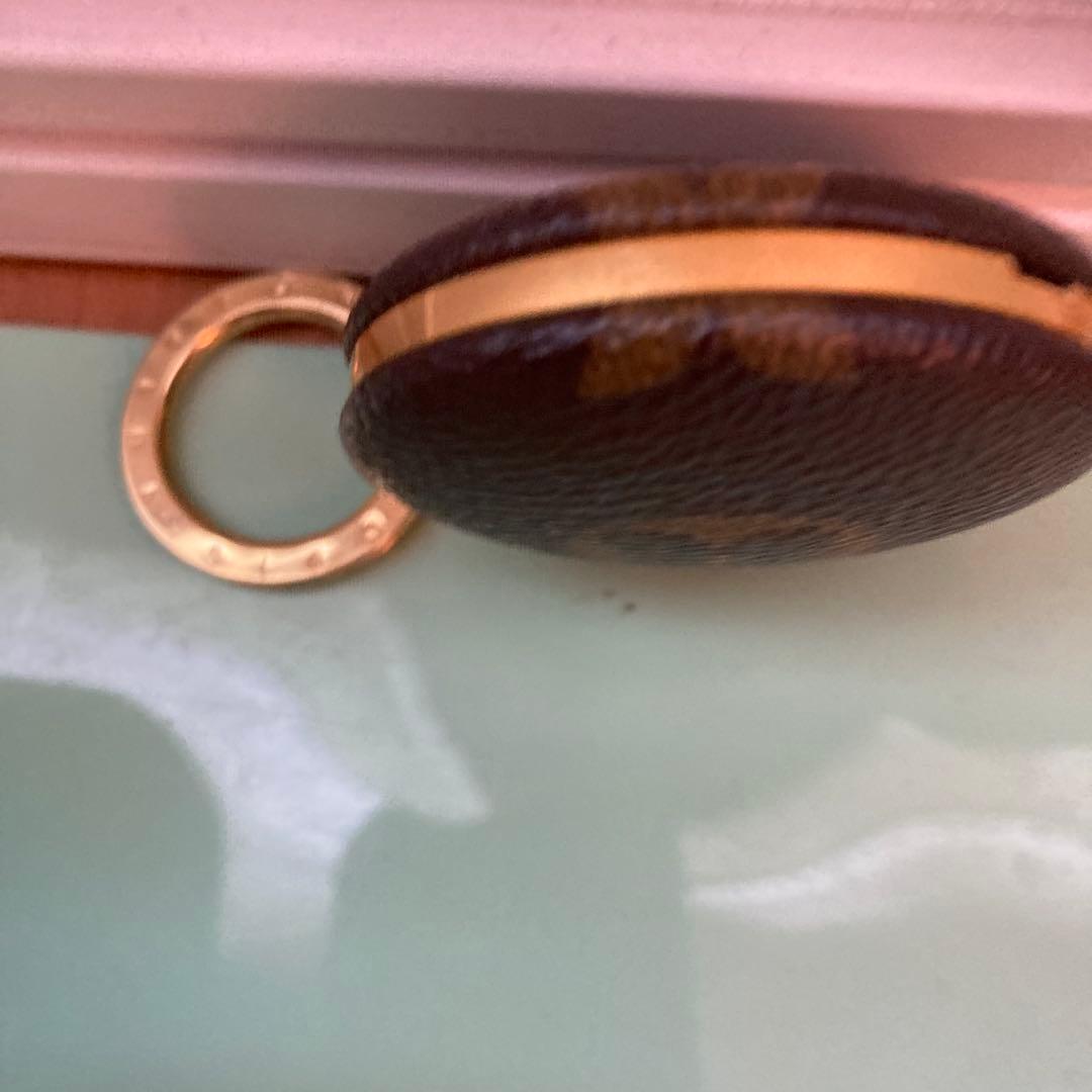 Louis Vuitton ブラウンレザーキーホルダー