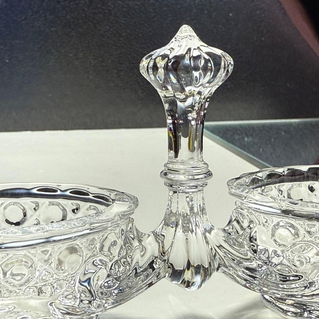 美しい輝きオールドバカラ Baccaratディアマン　ピエーリー★塩入れ★ステキ