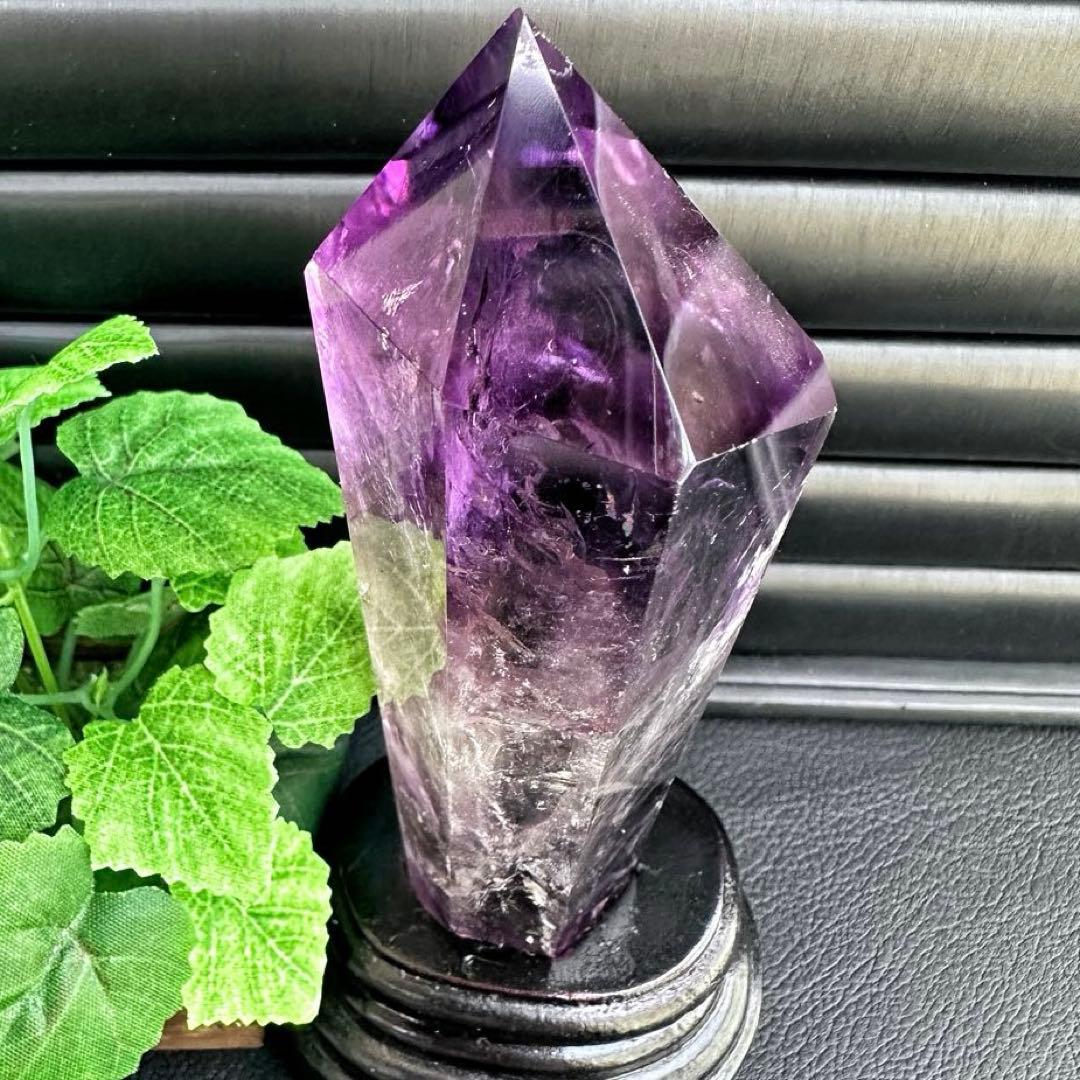 爆レア❗️ファントム☆レインボー☆アメジストナチュラルポイントワンド A1393