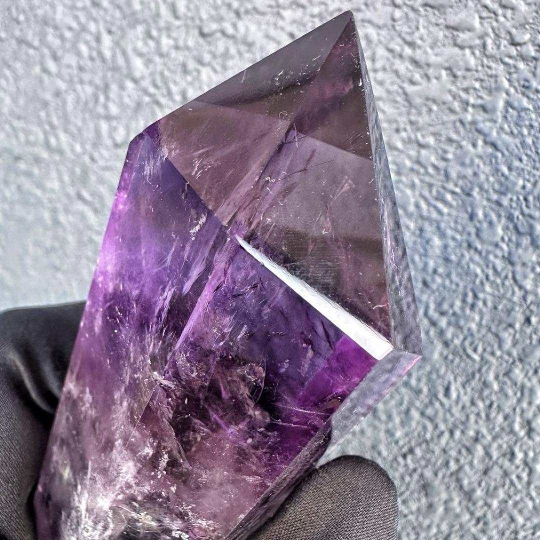 爆レア❗️ファントム☆レインボー☆アメジストナチュラルポイントワンド A1393