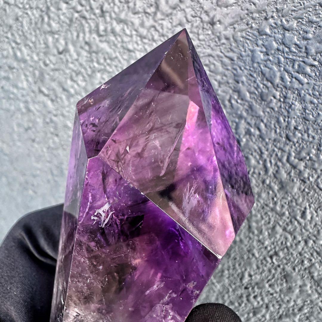 爆レア❗️ファントム☆レインボー☆アメジストナチュラルポイントワンド A1393