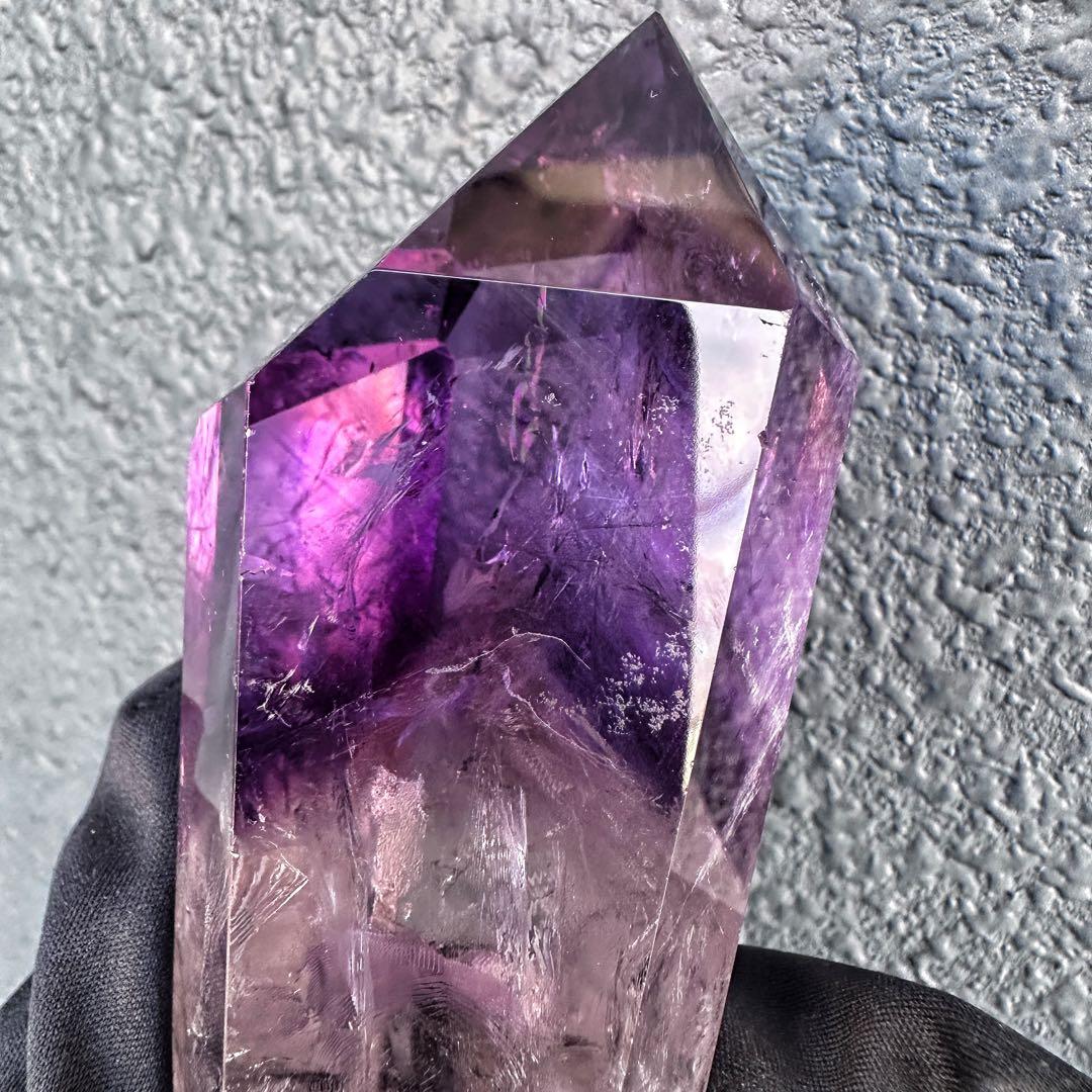 爆レア❗️ファントム☆レインボー☆アメジストナチュラルポイントワンド A1393