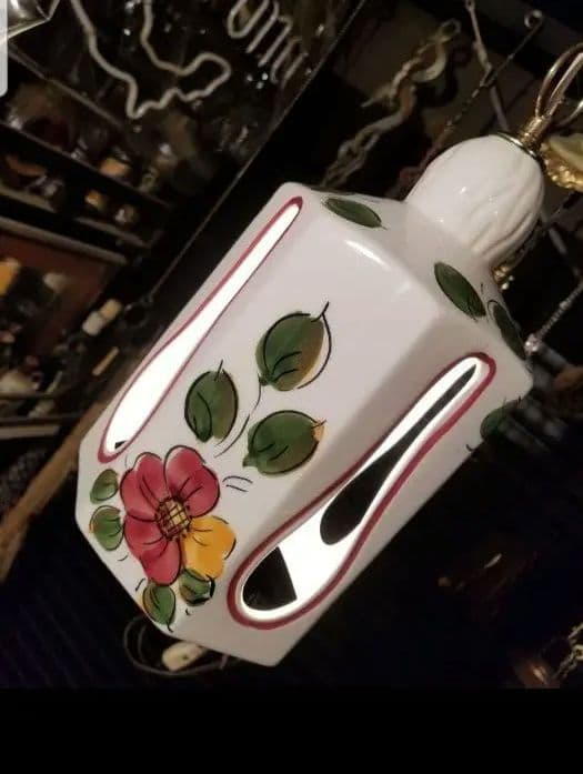スペイン　バレンシア製　新洋電気　ランパダ　陶器　ペンダント　ライト　３個セット