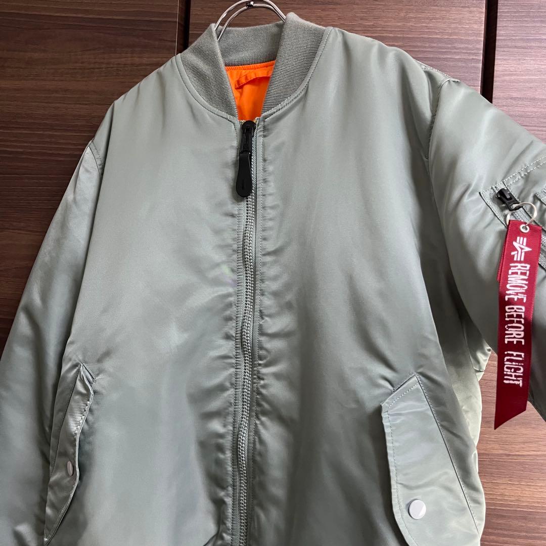 ALPHA INDUSTRIES MA-1 フライトジャケット セージグリーン