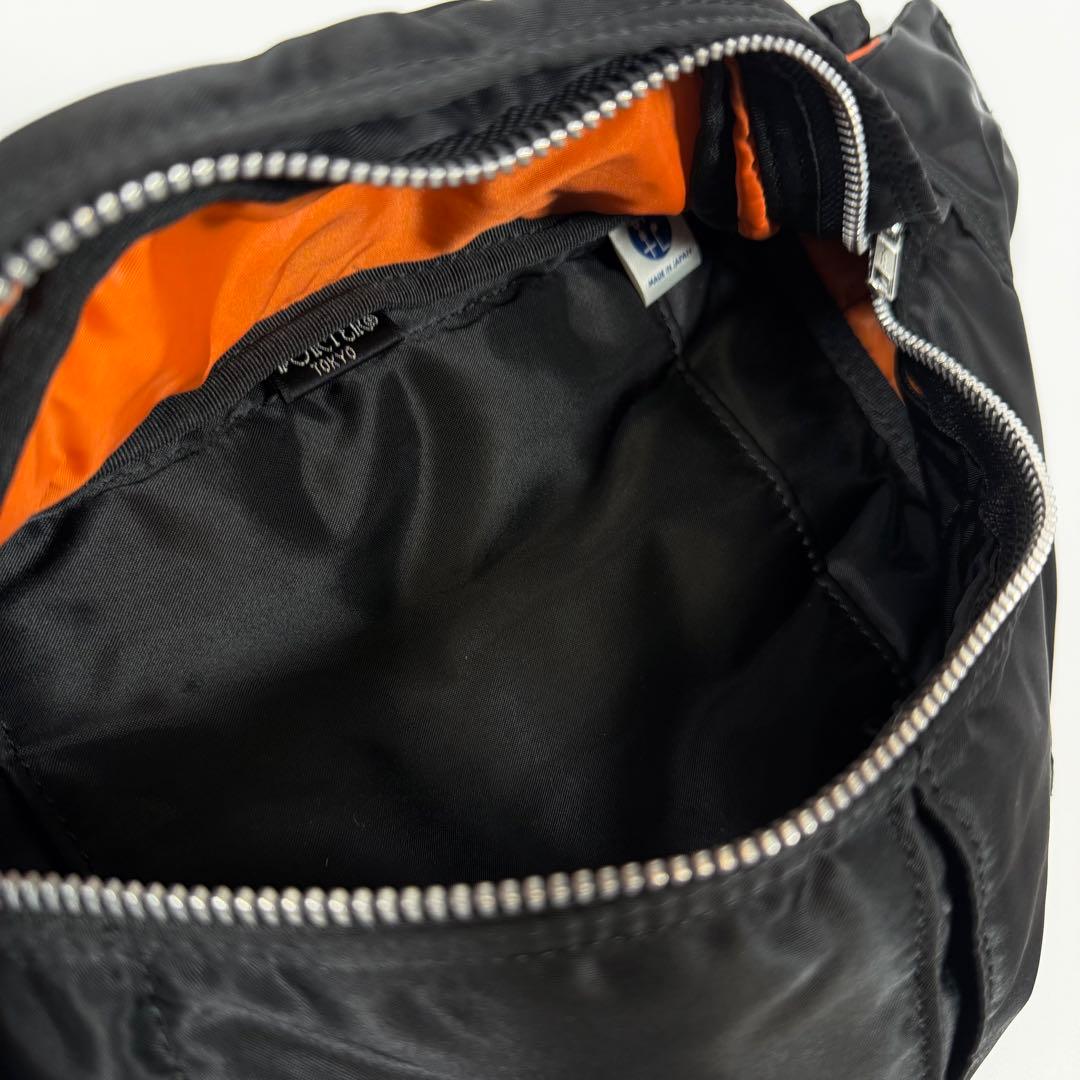 【未使用に近い】ポーター　ボディバッグ　ナイロン　タンカー　ブラック　メンズ