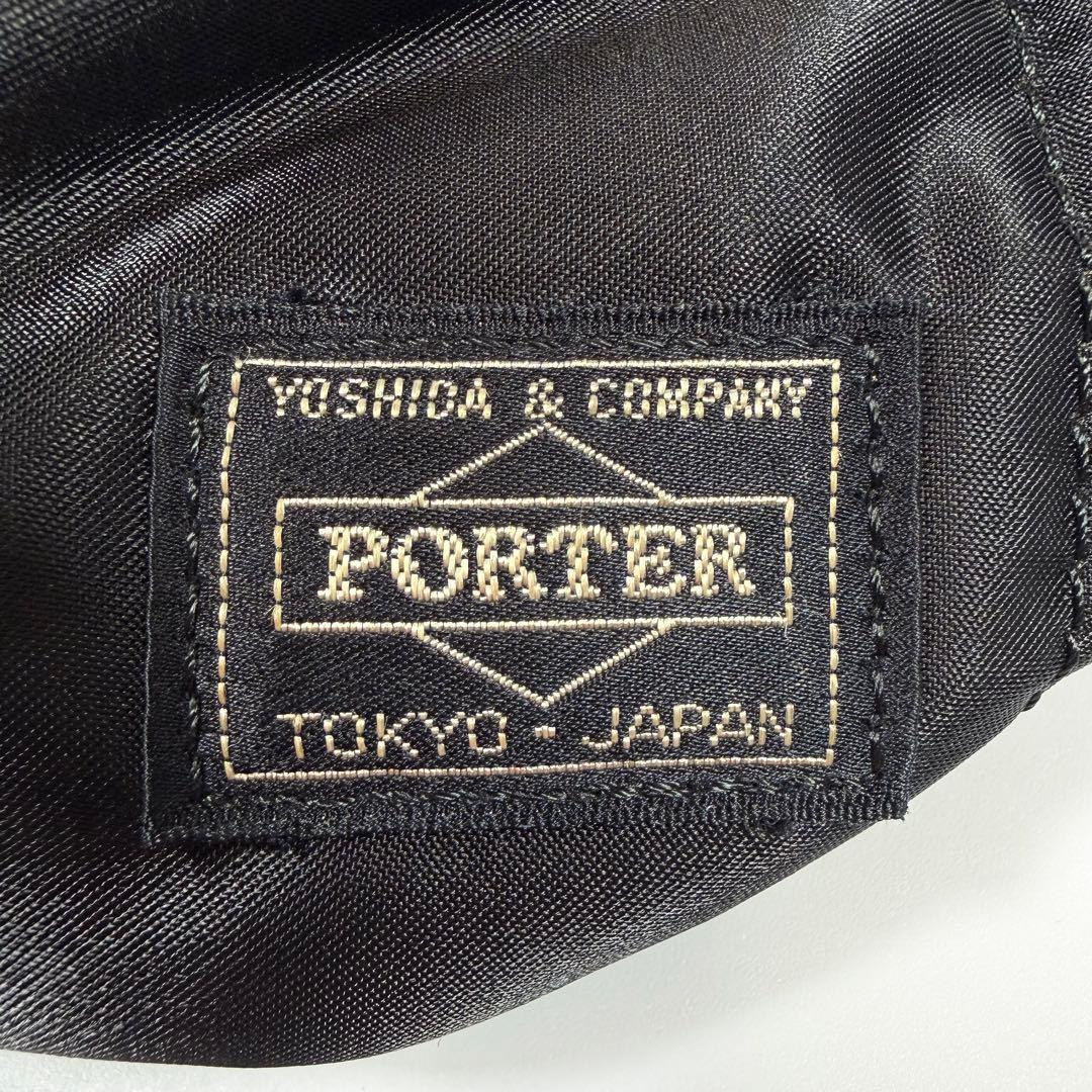 【未使用に近い】ポーター　ボディバッグ　ナイロン　タンカー　ブラック　メンズ