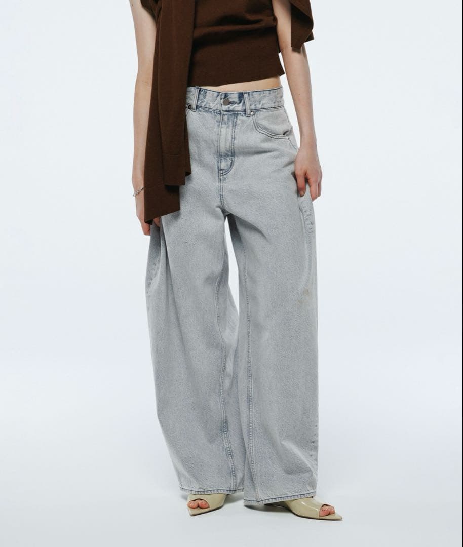 ADAM ET ROPE' ★ 【サステナブル】バックタックワイドデニム