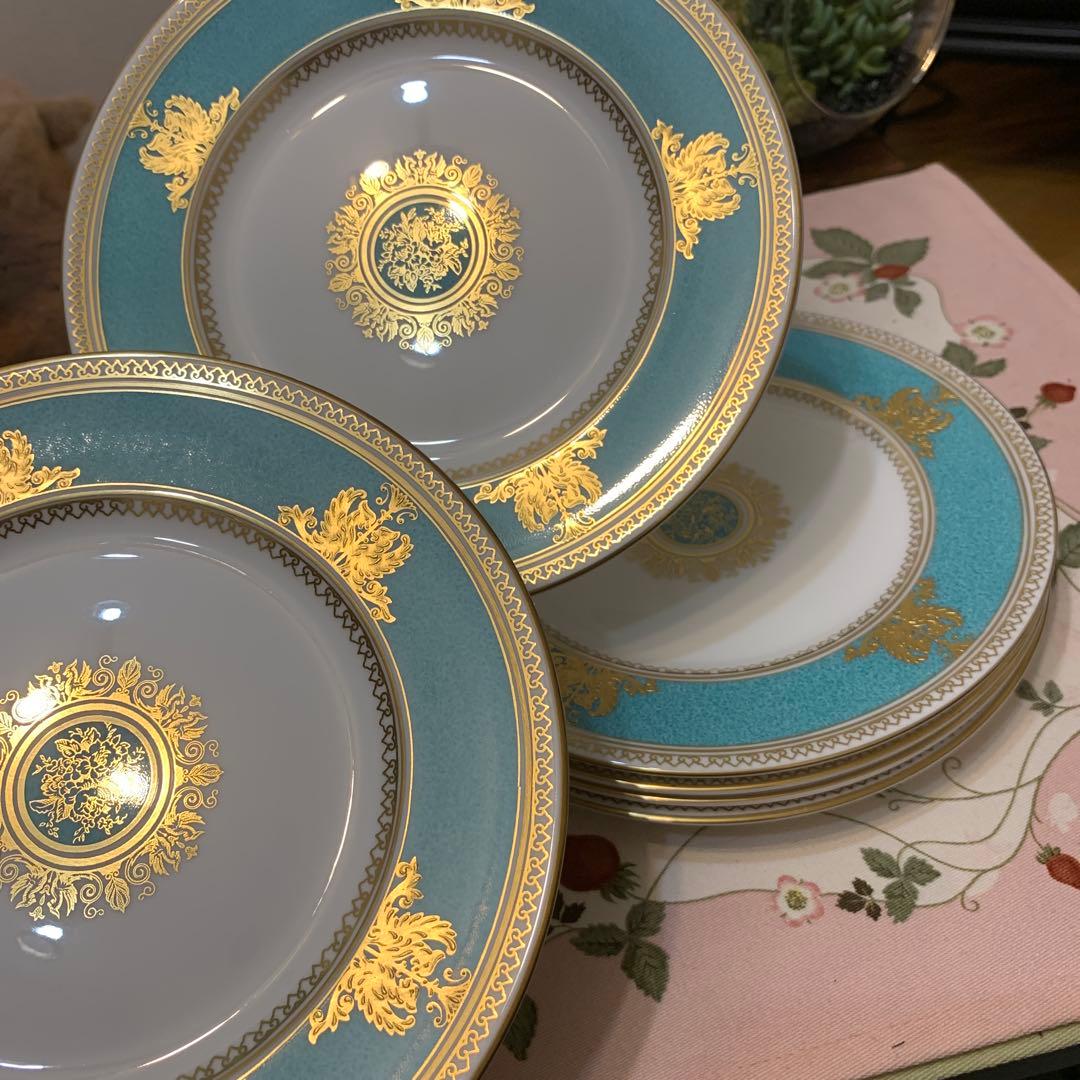 未使用　ウェッジウッド コロンビア　パウダー　ターコイズ　ティーカップ　ポット