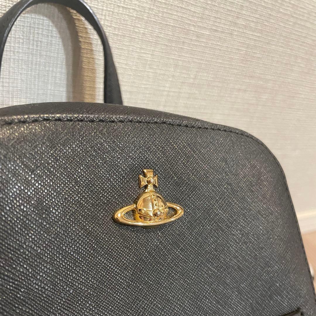 ヴィヴィアンウエストウッド ミニリュック バッグ 黒 オーブ