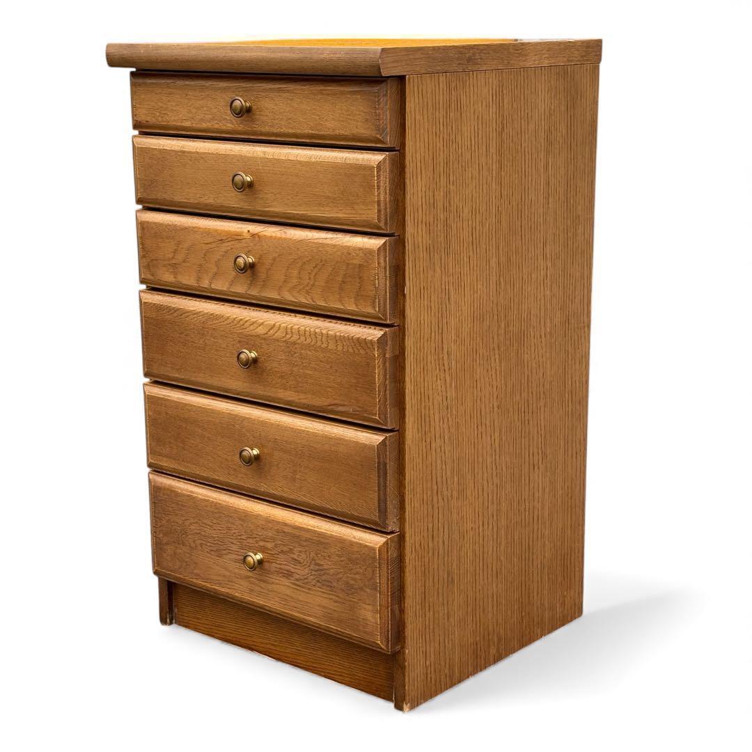 【アンティーク調】木製チェスト 6段 カントリー風 北欧ヴィンテージ