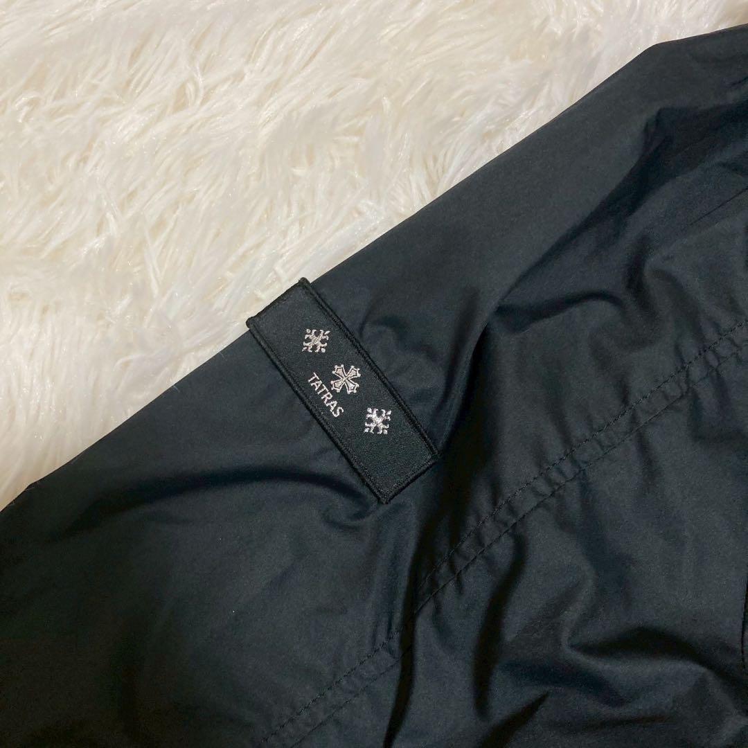 TATRAS フード付きブルゾン ブラック 2 カジュアル 着回し アクティブ