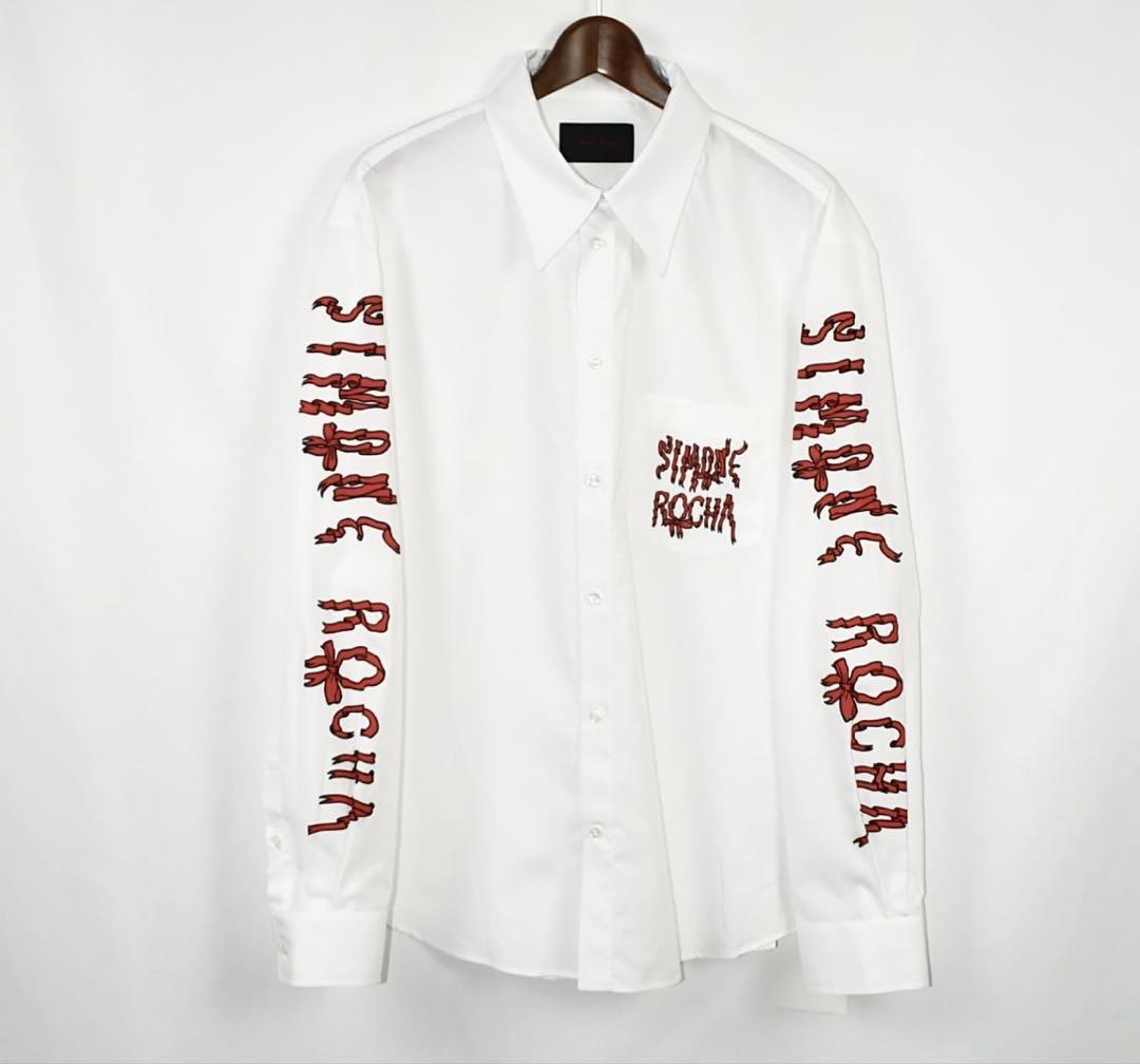Simone Rocha シモーネロシャ　ロゴプリントシャツ　サイズXL