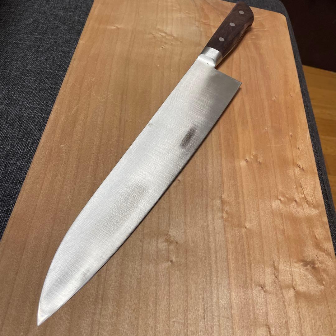 源　菊虎　日本鋼本鍛錬　牛刀　尺