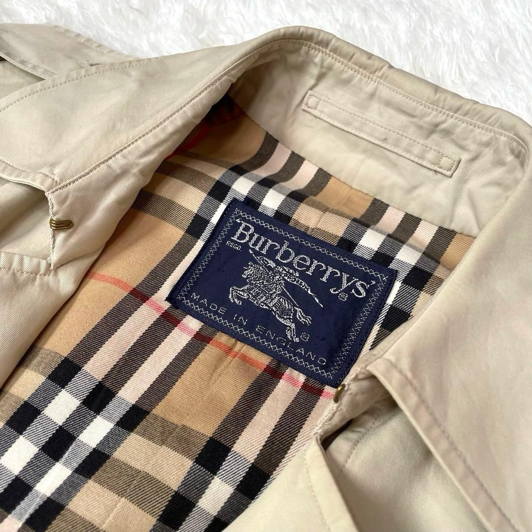 美品✨Burberrys トレンチコートメンズM相当ノバチェック ビンテージ