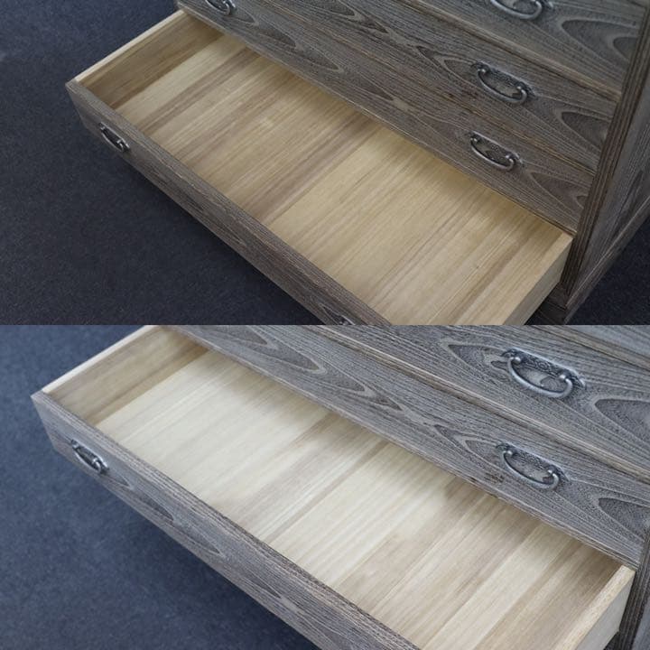 GMET333C○紀州箪笥 伝統工芸士 角谷楠雄 チェスト 整理箪笥 桐箪笥 最