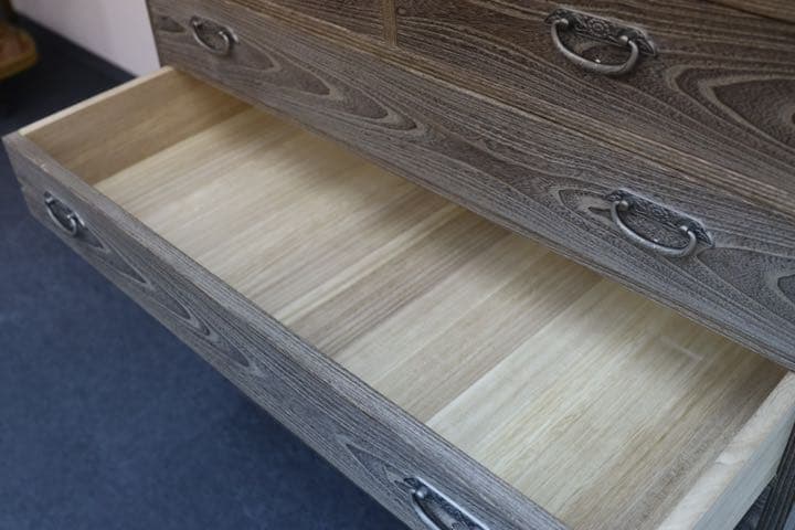 GMET333C○紀州箪笥 伝統工芸士 角谷楠雄 チェスト 整理箪笥 桐箪笥 最