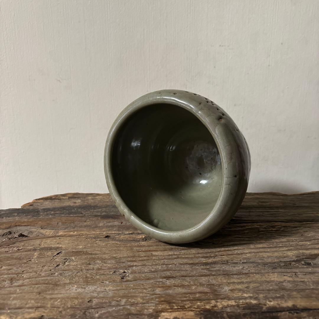 古伊万里青磁水差　江戸　初期　茶道具　抹茶　古民芸　アンティーク　方丈唯心　李朝