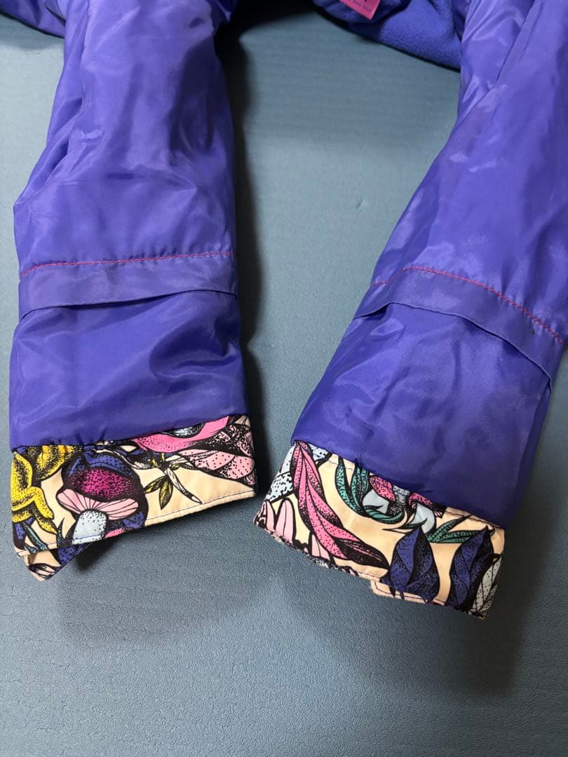 バートン　100 110スノーボードウェア　子供　キッズ BURTON ビブ　紫