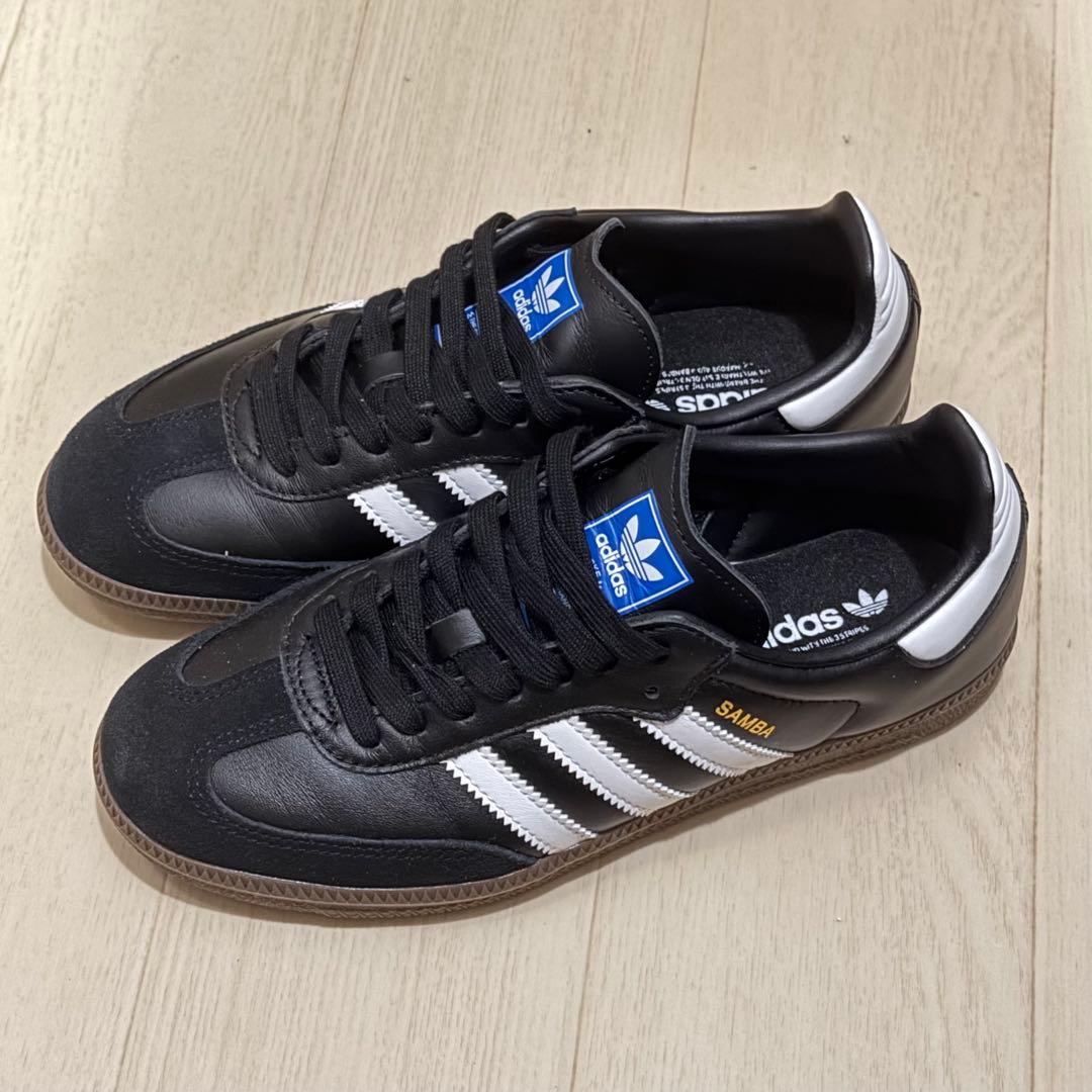23.0cm adidas Samba ブラック/ホワイト スニーカー サンバ