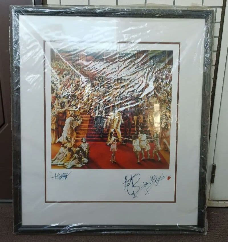 ローリングストーンズ　リトグラフ 直筆サイン付き 23/90