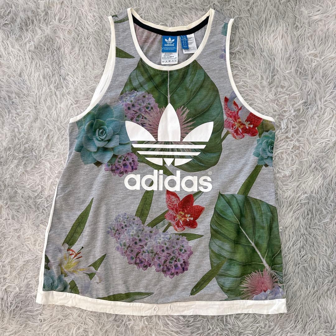 希少◇人気！adidas アディダス オリジナル セットアップ ボタニカル柄