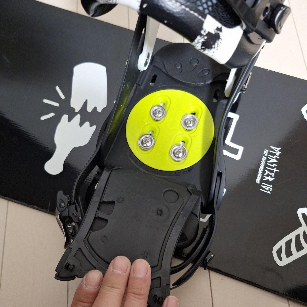 スノーボードセット　バタレオンデザスター１５１cm　フラックスDSビンディング
