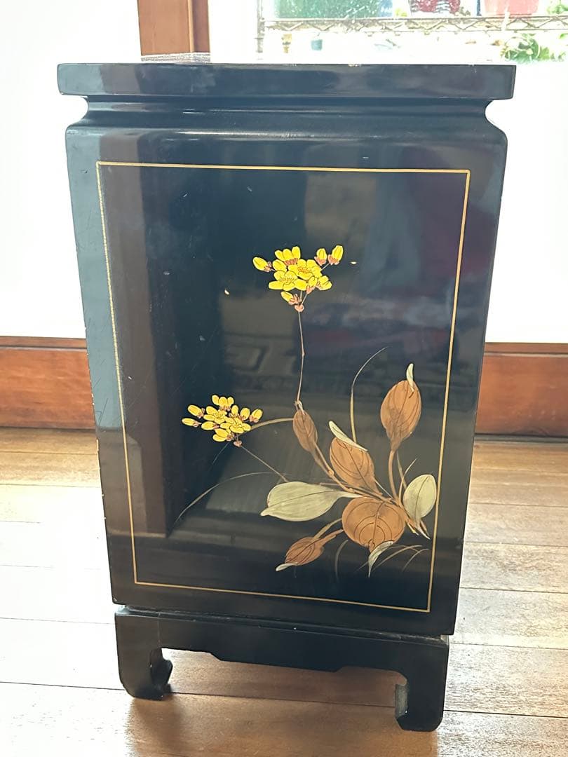 金彩 莳繪 収納棚 三杯引き取り收納　　インテリア