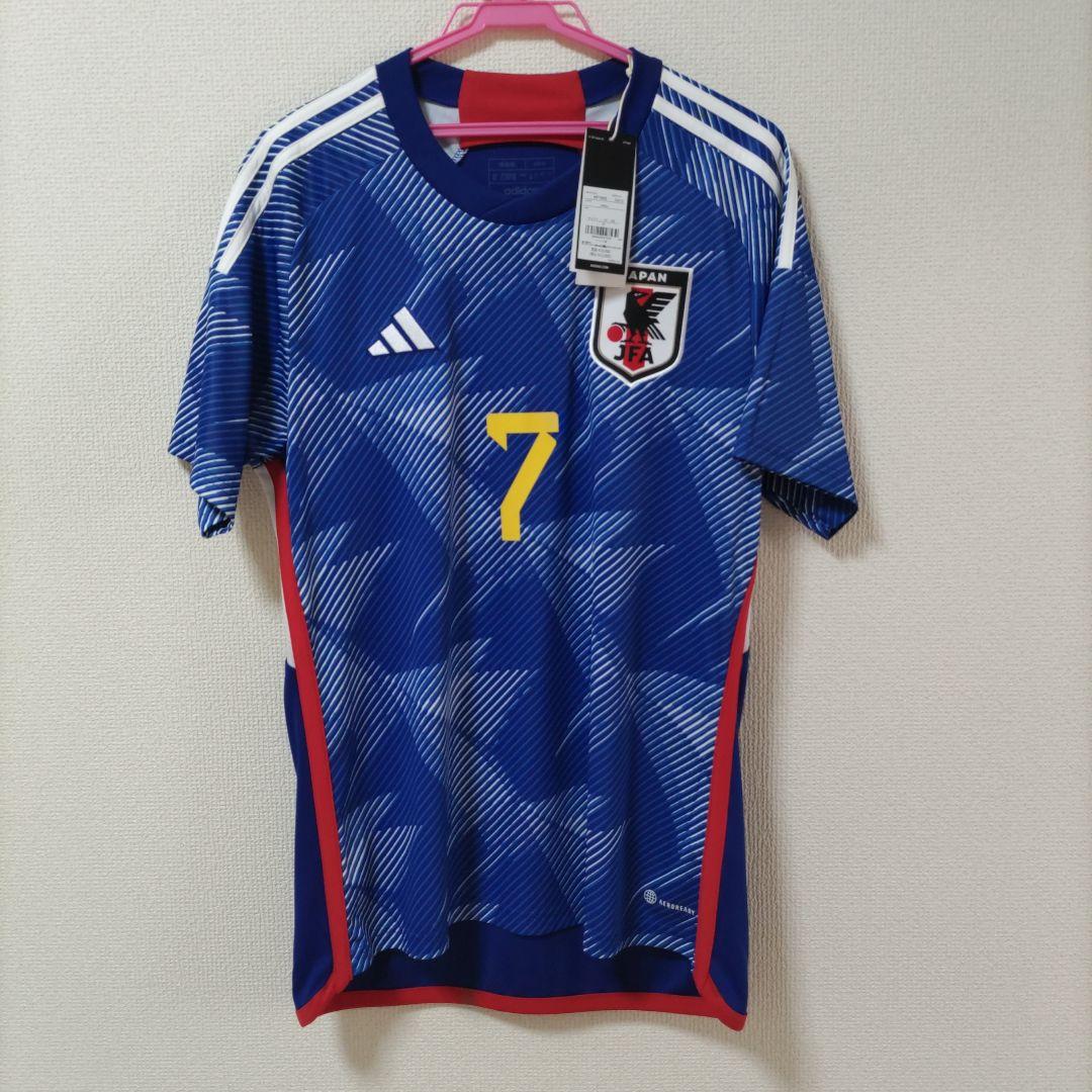 新品タグ付き日本代表 サッカーユニフォーム 三笘 7 XL