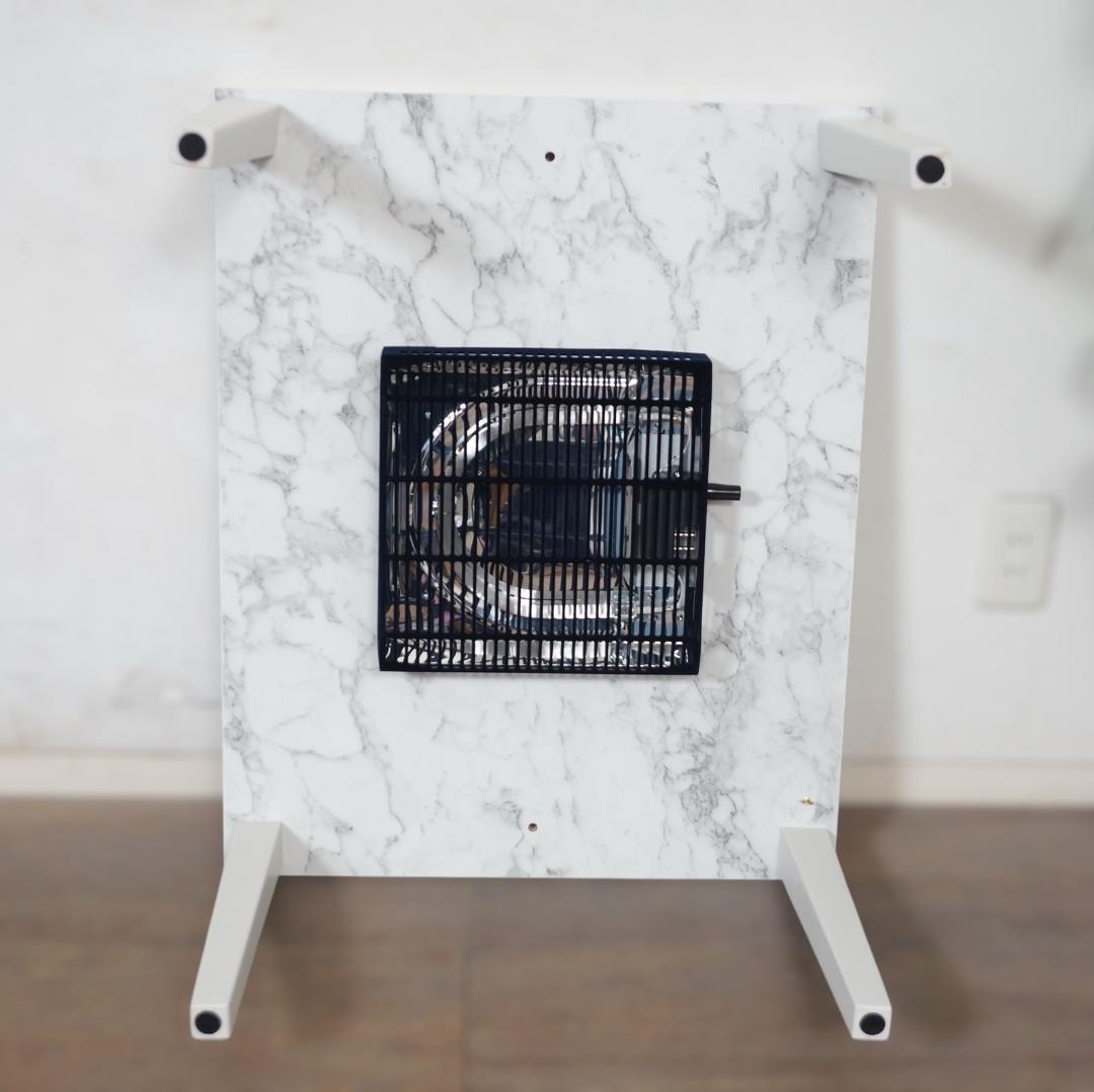 【新品訳あり】大理石柄 こたつテーブル 75×60cm コンパクト