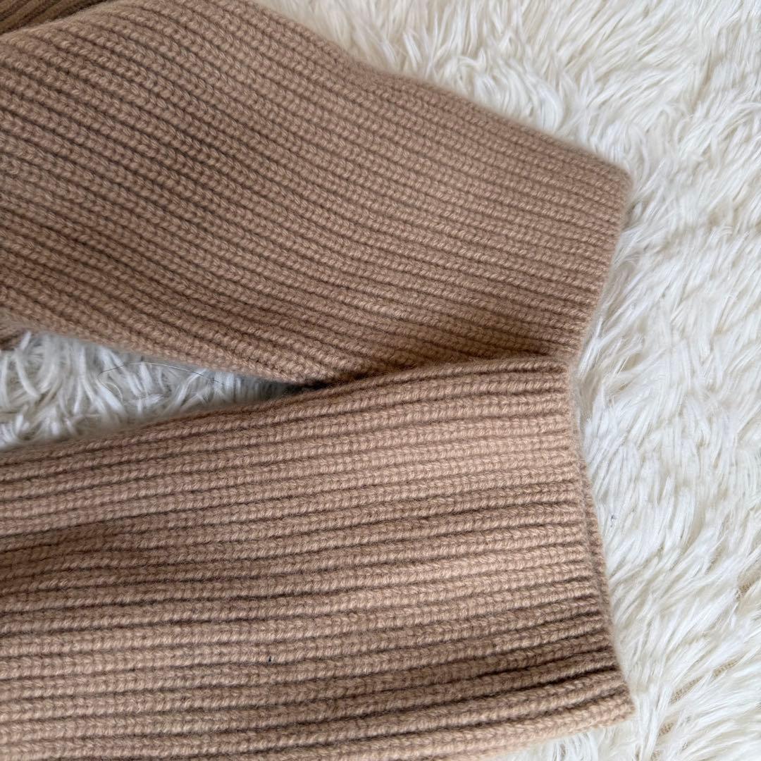 【完売品】アニュアンス ウールカシミヤ タートルニット プルオーバー ベージュ