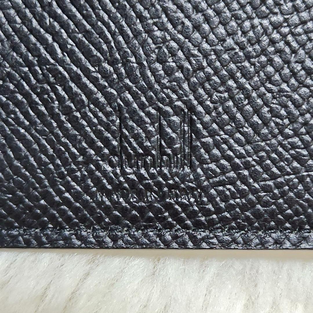 ✨極美品　付属品完備✨ダンヒル　マネークリップ　折り財布　ブラック　レザー