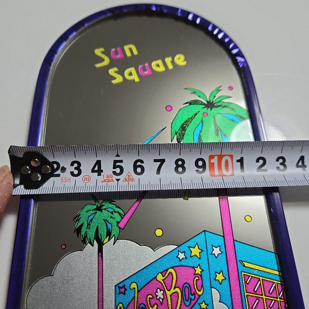 パブミラー　ヤシの木　派手　レトロ 　ヴィンテージ　壁かけ鏡