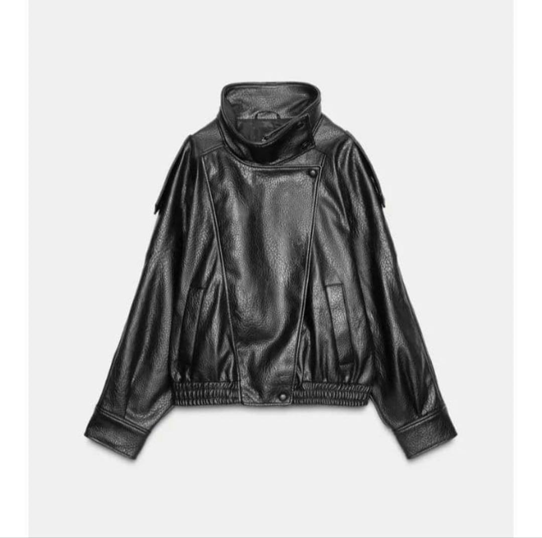 ZARA フェイクレザージャケット M 完売品
