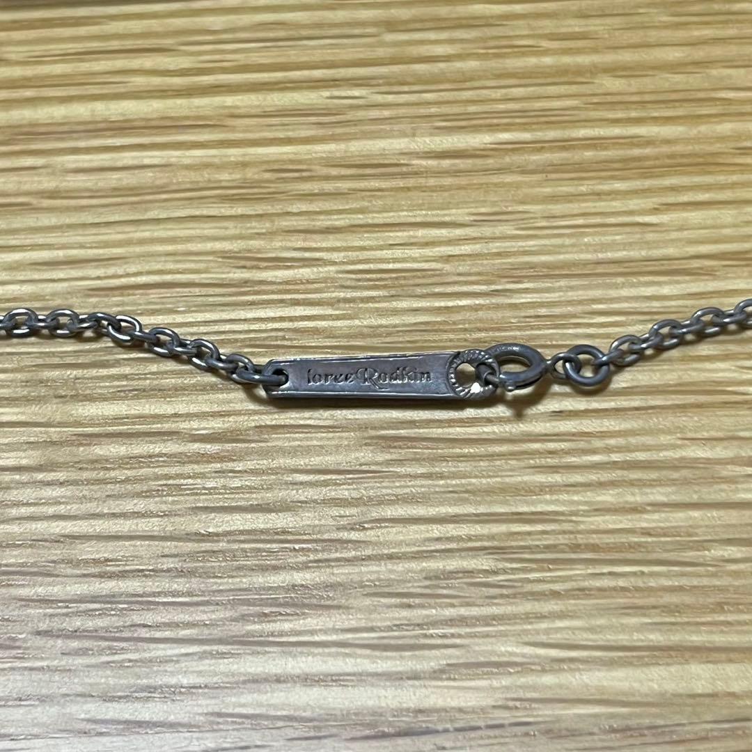 ローリーロドキン　ネックレス/シルバー925/クロス／フェザー／丸型