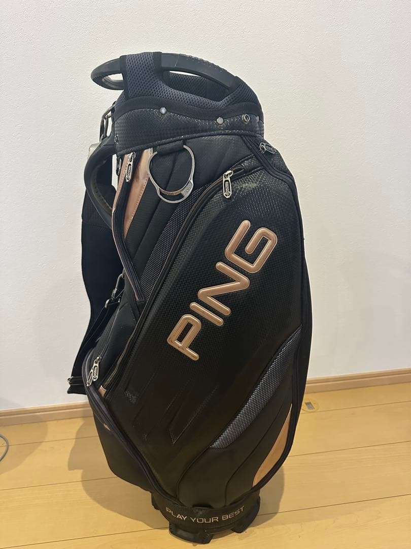 PING キャディバッグ ブラック/ゴールド