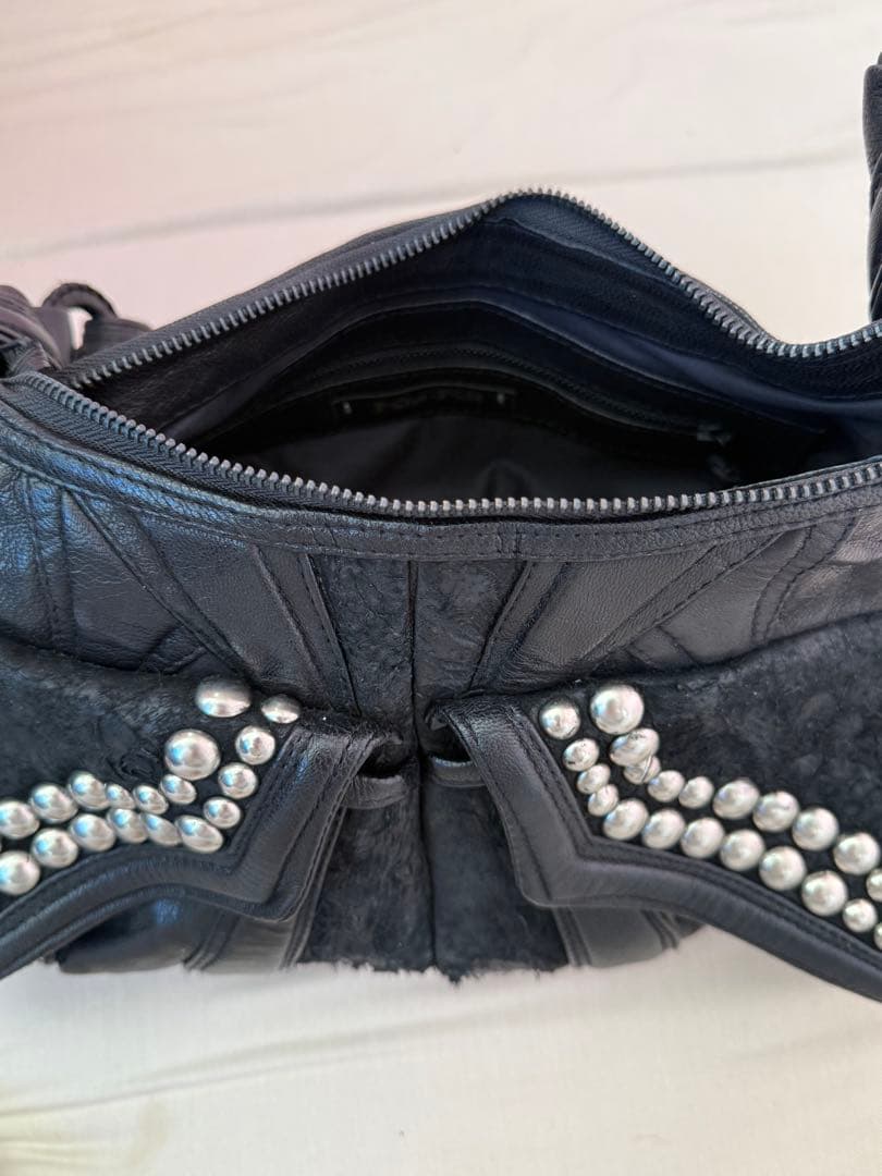 KMRii ケムリ レザーバッグ スタッズ ブラック 新品未使用 保存袋・箱付き