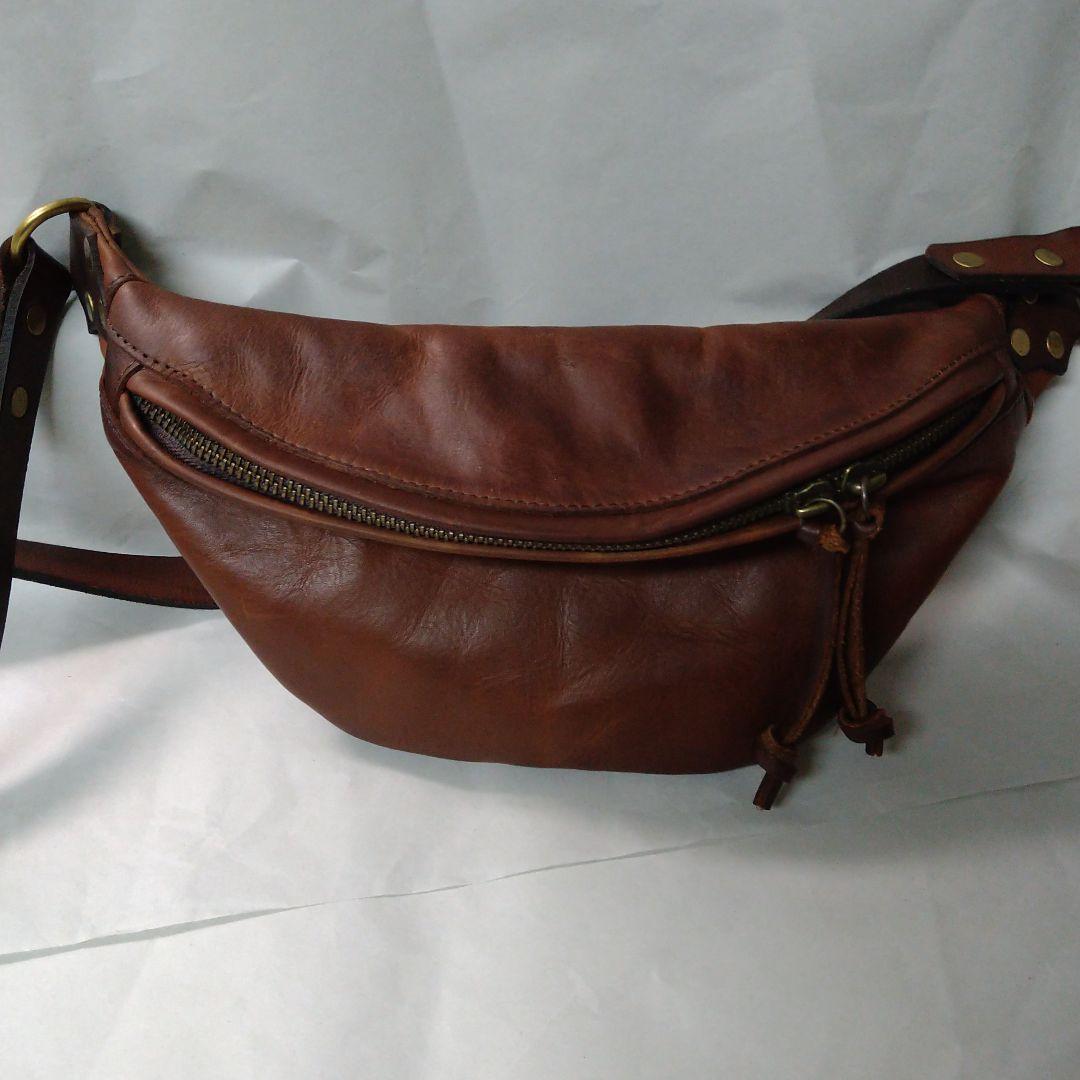 Vascoレザーウエストバッグスモール（vs-242L) ブラウン