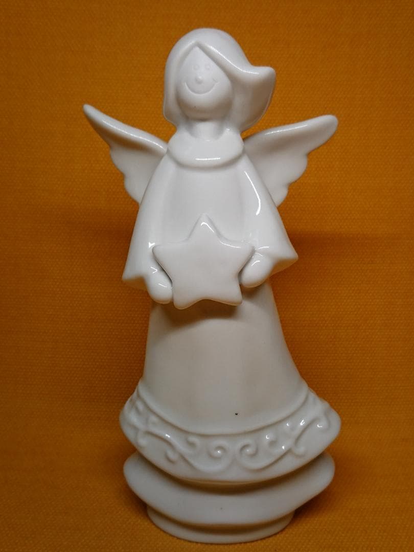 【美品】天使　エンジェル　陶器　置物　インテリア　工芸品　美術品　A1279
