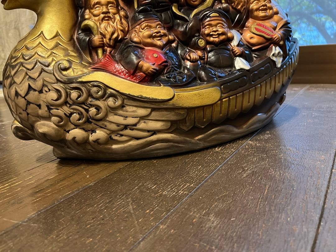 宝船　七福神 寶船 縁起物 商売繁盛 置物