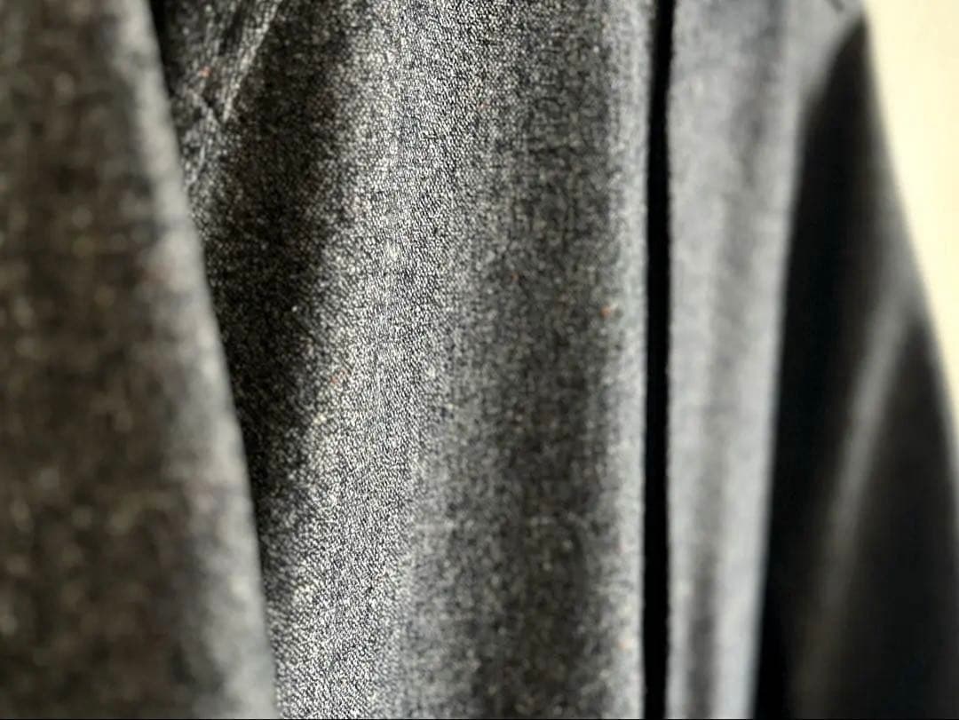 【定価¥69960】ツイード ハーフ ステンカラーコート L グレー