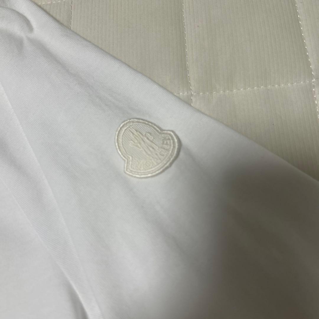 MONCLER ホワイト 半袖シャツ フリル裾！美品！またまたお値下げです！