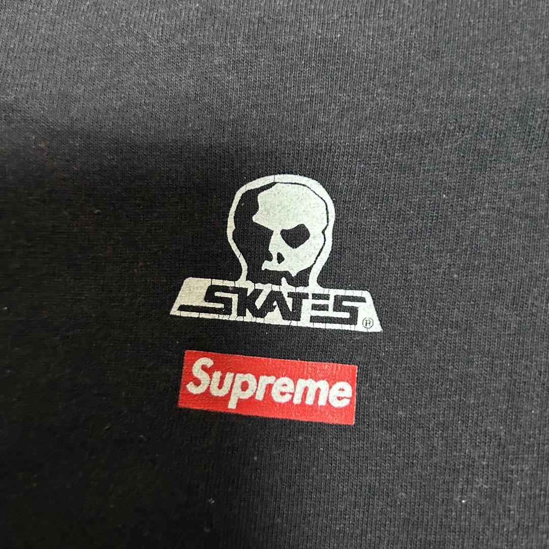 希少 Supreme × Skull Skates コラボT ブラック XL