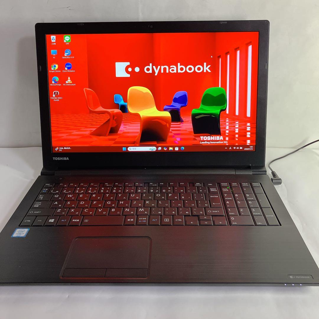 【 i7×16GB×SSD500GB 】dynabook Win11 ノートPC