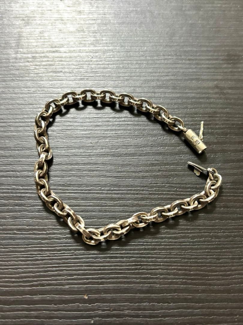 CHROME HEARTS クロムハーツ ペーパーチェーン　ブレスレット7インチ