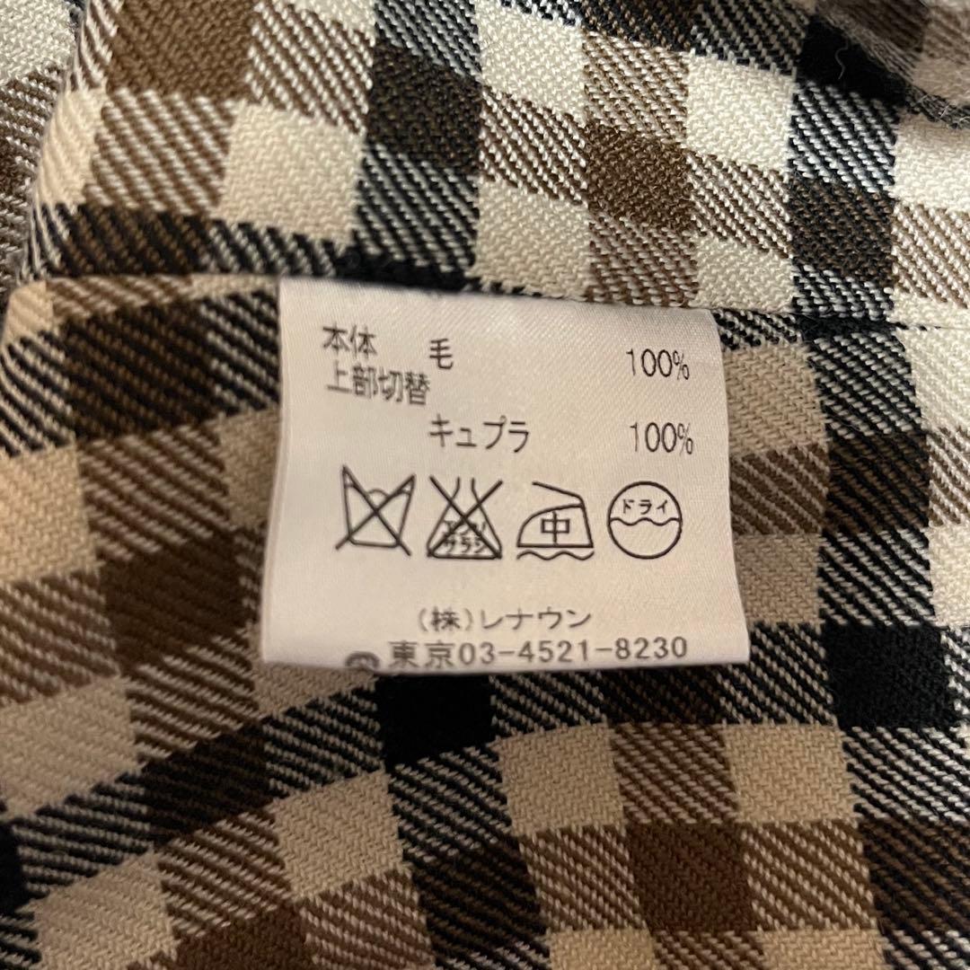 アクアスキュータム　ダブルブレスト トレンチコート チェック　ライナー付