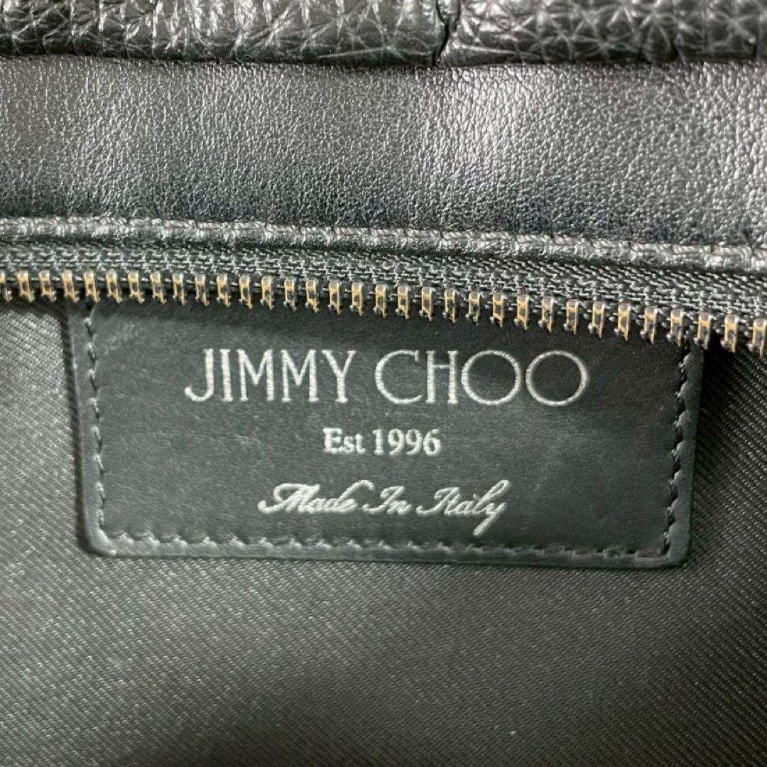 【極美品】ジミーチュウ ボディバッグ ウエスト エンボス 総柄 黒 スター