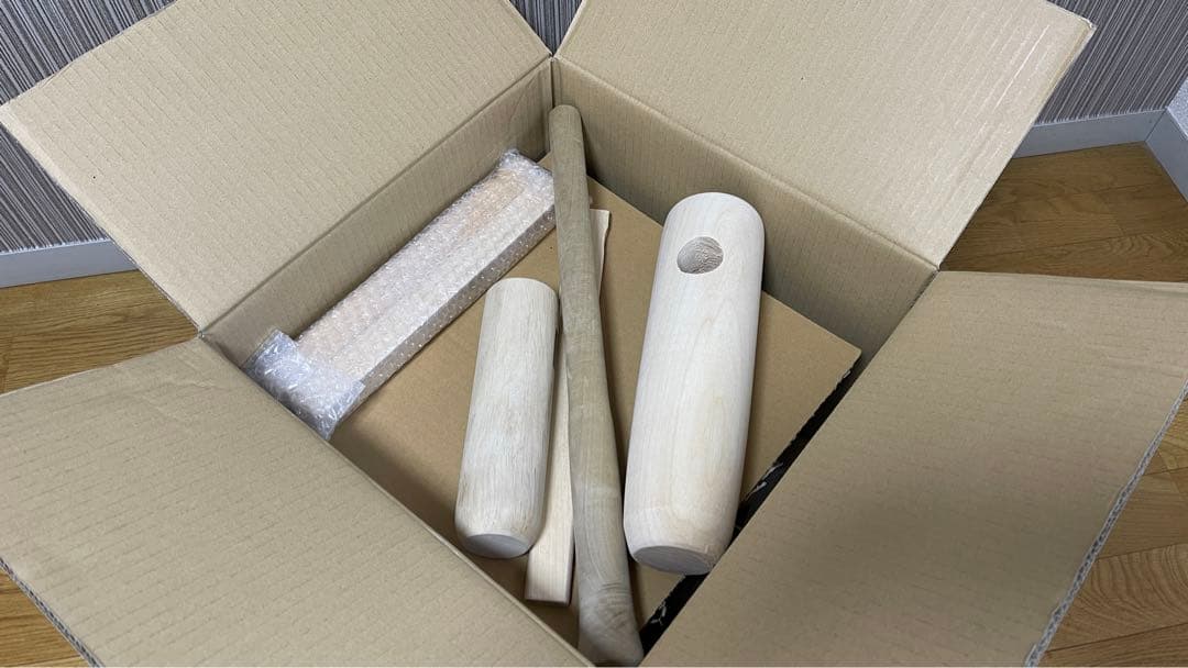 た*ぽ様 臼新品　希少　防水加工　ミニ うす 1升　臼 杵セット 天然木　餅つき